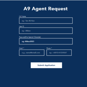 Steps To Register As A9play Agent