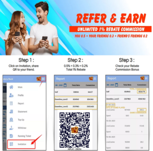 If you are a normal a9play players do not wish to join the a9 agent program, you can refer to below steps to get your personal unique a9play referrer link or QR code. 